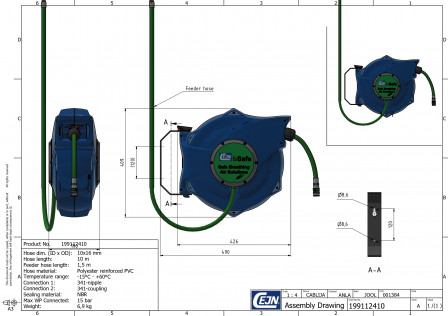 Enrouleurs de tuyaux SafetyReel bSafe