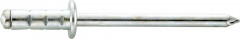 Rivet aveugle multiserrage acier/acier tête goutte de suif 4x10mm 