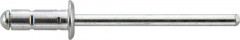 Rivet aveugle multiserrage alu tête goutte de suif 3,2x8mm 