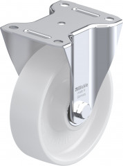 Roulette fixe polyamide avec platine à visser