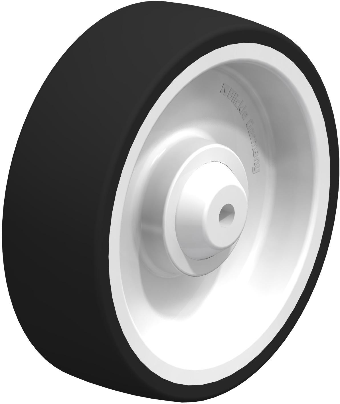 Roue à bande de roulement polyuréthane thermoplastique