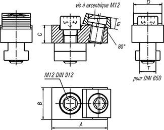 Crampon plaqueur pour dispositif de serrage sans tasseaux 