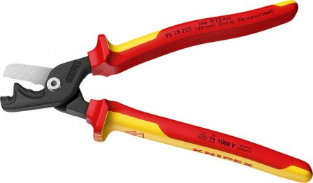 Coupe-câbles VDE avec branches multicomposant 225mm tête étroite 