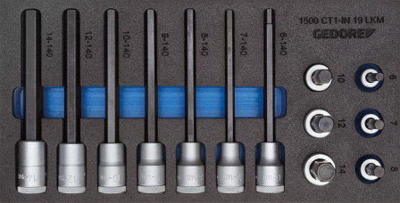Module d'outillage CT1/3 embouts de vissage six pans femelle 