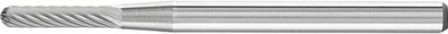 Mini-fraise sur tige carbure forme cyl. bout arrondi 0210 5 3mm 2x10mm 