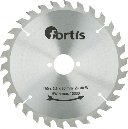 La scie cir carb 190x2,4 x30mm Z30W 