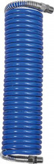 Tuyau flexible spirale PAbleu, Vissage+anti-pliagefiletage male R1/4
