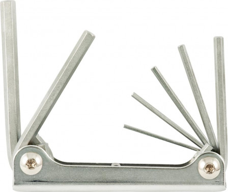 Jeu de clés mâles coudées sur monture métal 1,5-6mm 7 pièces  