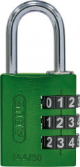 Cadenas à code 144/30 vert Lock-Tag