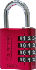 Cadenas à code 144/40 rouge Lock-Tag