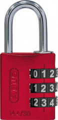 Cadenas à code 144/30 rouge Lock-Tag