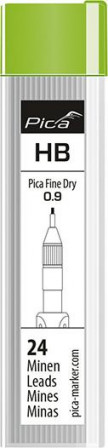 Marqueur  Fine Dry Lot de mines graphite H (24pcs.) 