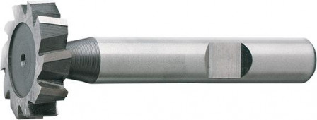 Fraise Woodruff courte DIN850 HSSCo8 TiALN type N forme D 28,5x8mm  
