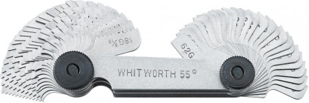 Gabarit de filetage 52 lames métrique/Withworth/combiné  