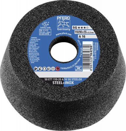 Meule boisseau 20A16QSG 110x55mm 