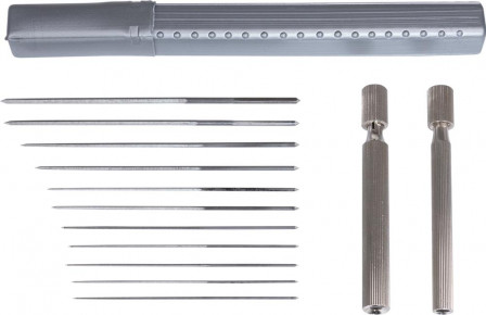 Jeu d'alésoirs pour buses12 pcs 0,6-1,9mm TURNUS
