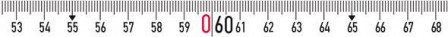 Mètre-ruban à cadre acierblanc 20mx13mm début de mesure B Flextop standard