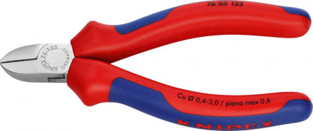 Pince coupante diagonale électromécanique chromée isolée 125mm 