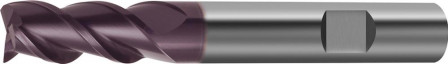 Fraise longue DIN 6527 carbure monobloc TiALN D3 45° 3mm  
