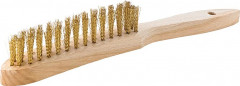 Brosse à main laiton ondulée 5 rangs mm  