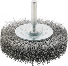 Brosse circulaire acier ondulée 70x6x mm  