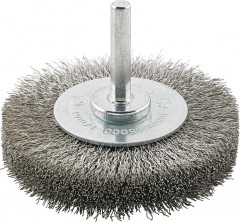 Brosse circulaire inox ondulée 40x6x mm  