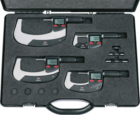 Jeu de micromètres IP65 numérique 0-100mm 
