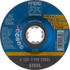 Meule d'ébarbage PSF X-LOCK STEEL 125x7mm Pferd