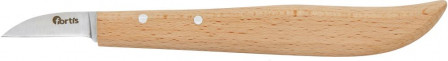 Couteau à ébavurer/ couteau d'ébéniste avec mancheen bois 140mm 