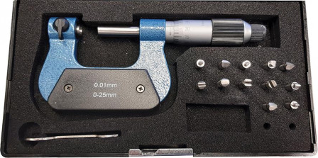 Micromètre avec embouts interchangeables 0-25mm  