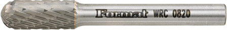 Fraise sur tige carbure forme cyl. bout arrondi 0820 C 6mm 8x20mm 