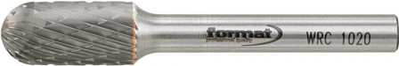 Fraise sur tige carbure forme cyl. bout arrondi 1020 C 6mm 10x20mm 