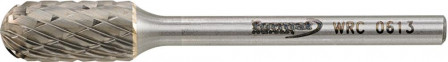 Mini-fraise sur tige carbure forme cyl. bout arrondi 0613 C 3mm 6x13mm 