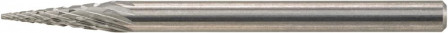 Mini-fraise sur tige carbure forme conique bout pointu 0311 C 3mm 3x11mm 