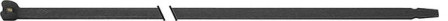 Colliers nylon noir 140x3,5mm 100 pièces avec nez en acier 