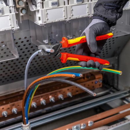 Coupe-câbles VDE avec branches multicomposant 225mm tête étroite 