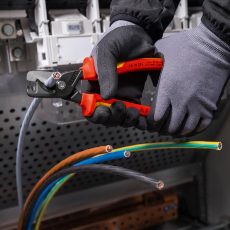 Coupe-câbles VDE avec branches multicomposant 225mm tête étroite 