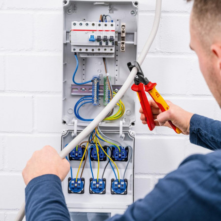 Coupe-câbles VDE avec branches multicomposant 225mm tête étroite 