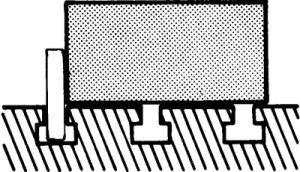 Paire butées parallèles 25x8,0x100mm  