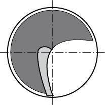 Fraise une dent NU HSCo5 3,0mm  