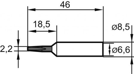 Panne DUR n° 832 2,2mm burin 