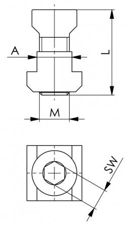 Kit de fixation 7600BF-43 M16x24  