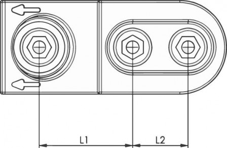 Crampon plaqueur 6496 M20x24mm  