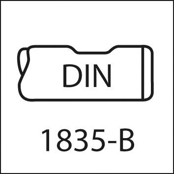 Foret à pointer NC DIN1835 HSSCo5 TiN forme B 120° queue cylindrique 20,0mm  
