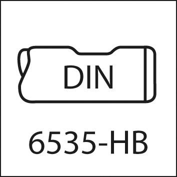 Fraise DIN6527 carbure monobloc TiALN D4 queue HB 6mm  