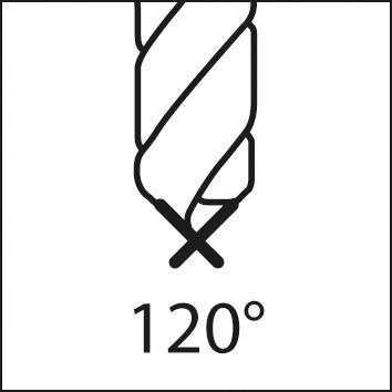 Foret à pointer NC DIN1835 HSSCo5 forme B 120° queue cylindrique 8,0mm  