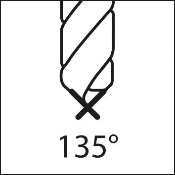 Foret court HSS DIN1897N 3,2mm 135G type N 2,5xD A0223.2 TiN Tip  