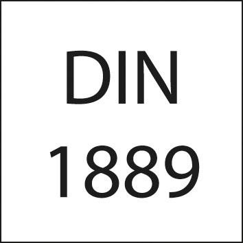 Fraise bout hémisphérique longue DIN1889 HSSCo8 TiALN type N 8mm  