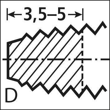 Jeu de tarauds à main DIN352 HSS M12  