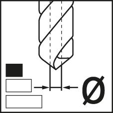 Foret à pointer NC DIN1835 HSSCo5 forme B 120° queue cylindrique 3,0mm  